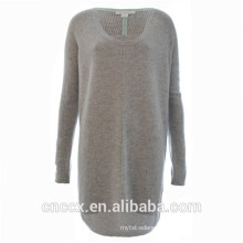 15STC3001 scoop neck cashmere tunic